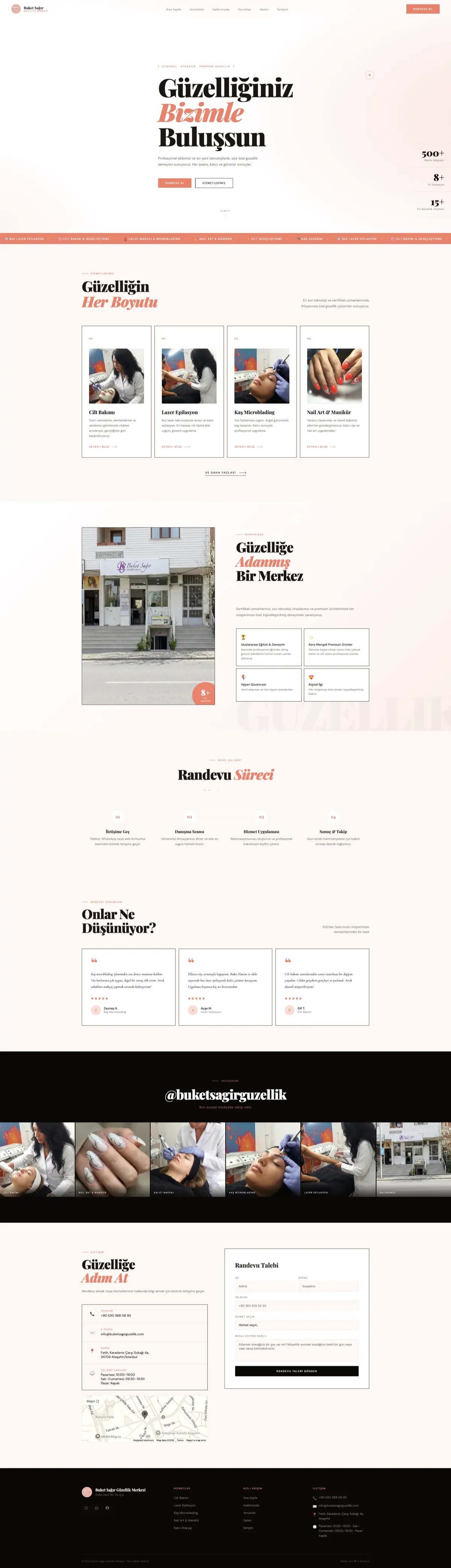 BŞ Güzellik website preview