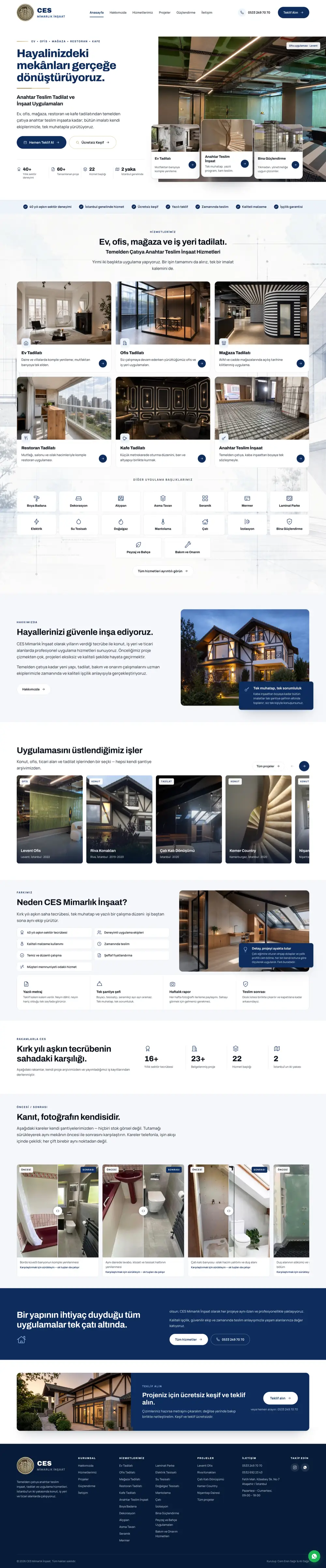 CES Mimarlık website preview