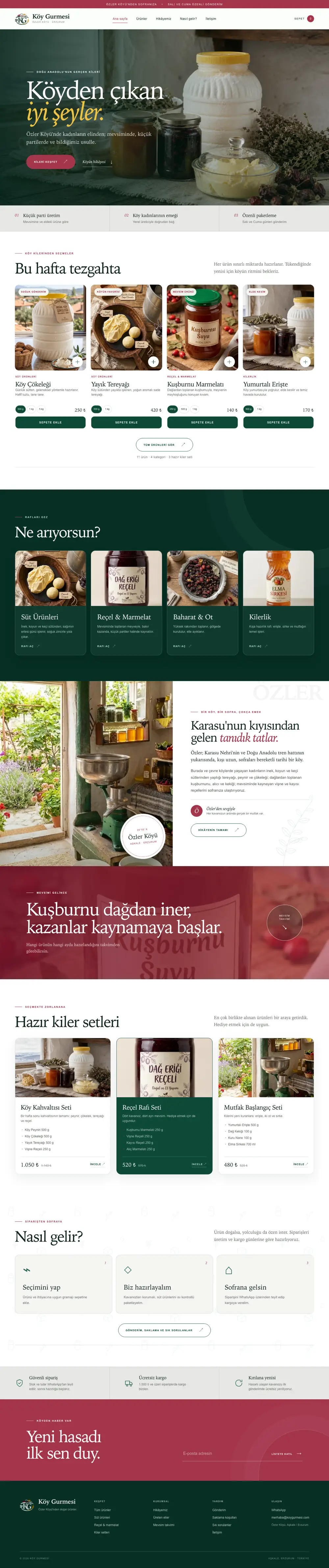 Köy Gürmesi website preview